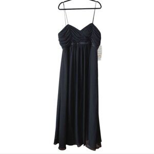 Tutto Bene Formal Evening Wear Dress Plus Size 18 Black Sleeveless Spaghetti